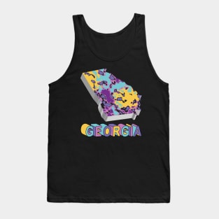 Georgia State Map Abstract Tank Top